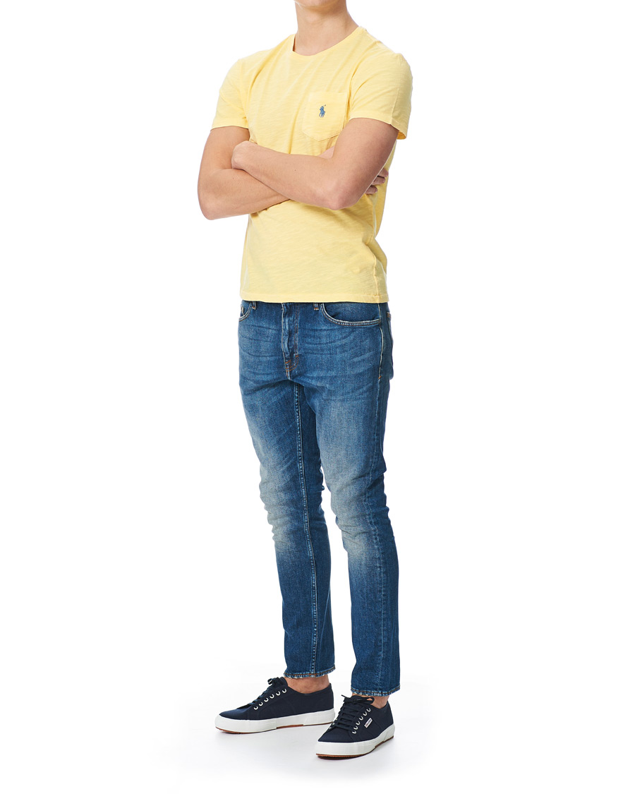 Men | T-Shirts | Polo Ralph Lauren | Washed Crew Neck Pocket Tee Empire Yellow