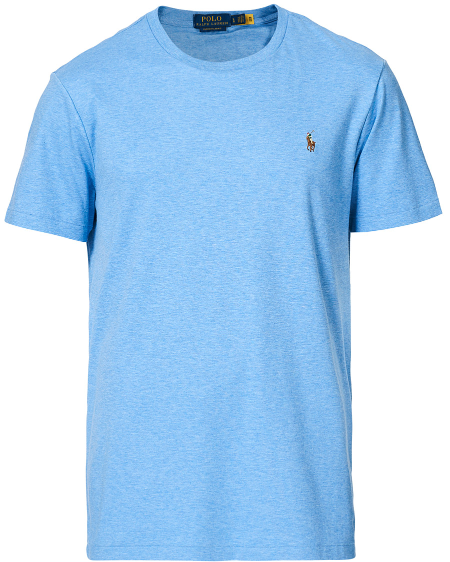 Men | T-Shirts | Polo Ralph Lauren | Luxury Pima Cotton Crew Neck Tee Soft Royal Heather