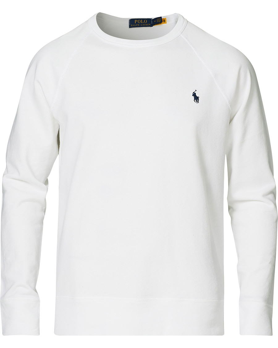 Men | Sweaters & Knitwear | Polo Ralph Lauren | Spa Terry Sweatshirt White