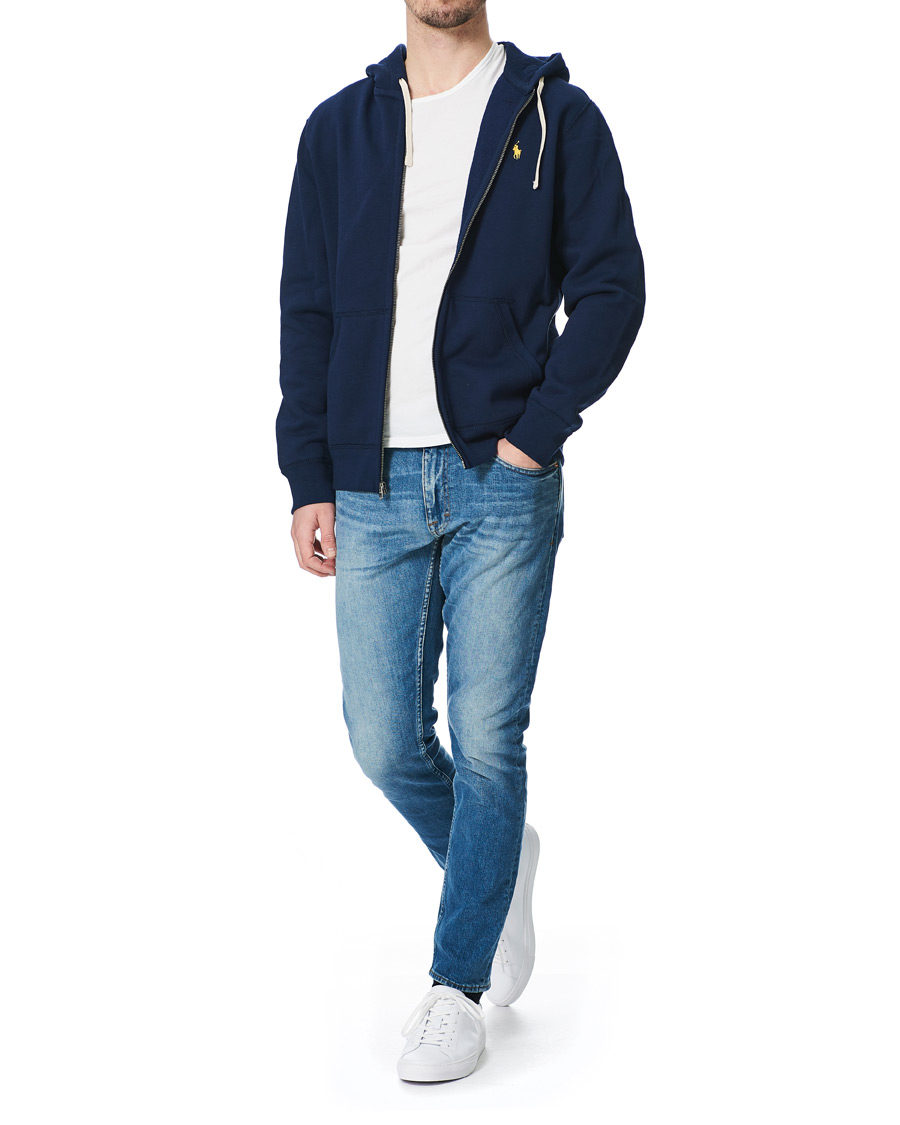 Men | Sweaters & Knitwear | Polo Ralph Lauren | Athletic Fleece Full-Zip Hoodie Cruise Navy