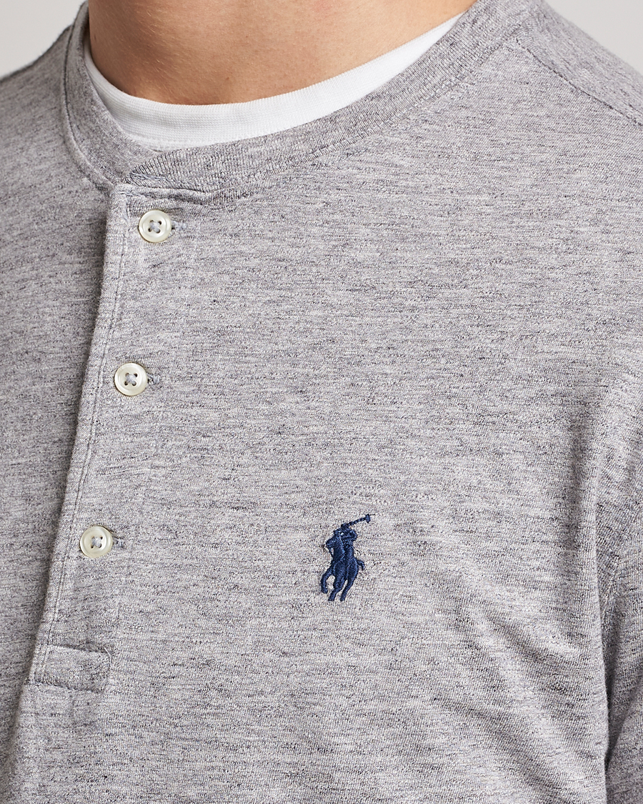 Men | Sweaters & Knitwear | Polo Ralph Lauren | Slub Jersey Henley Dark Vintage Heather