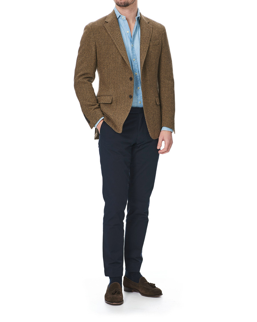 Men | Blazers | Polo Ralph Lauren | Herringbone Blazer Brown