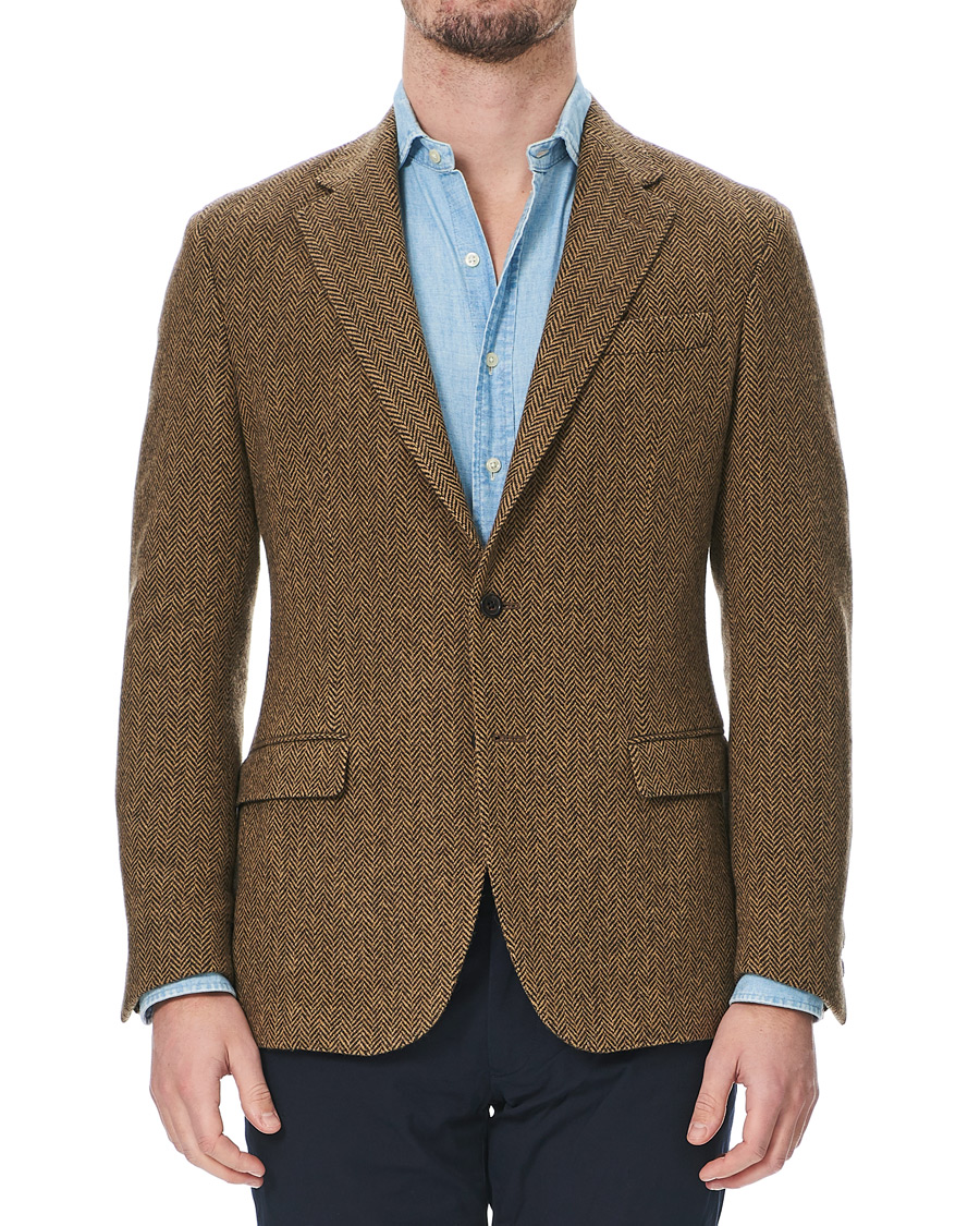 Men | Blazers | Polo Ralph Lauren | Herringbone Blazer Brown