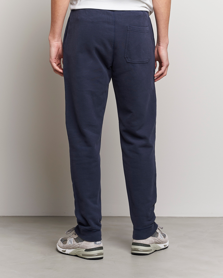 Men | Trousers | Sunspel | Cotton Loopback Track Pants Navy