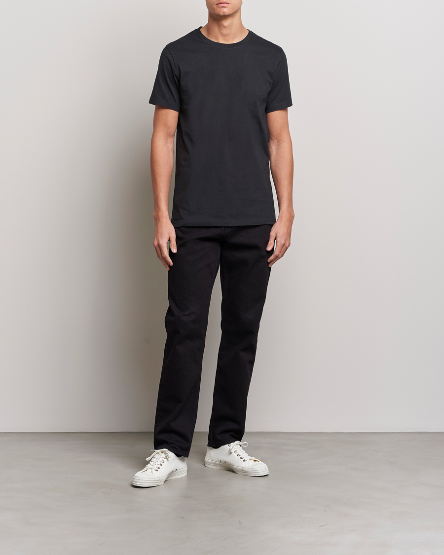 Men | T-Shirts | Bread & Boxers | Crew Neck Regular T-Shirt Black