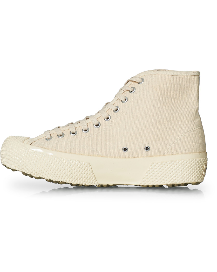 Men | Superga Artifact MS Japanese Canvas High Sneaker White Mastice | Superga | Artifact MS Japanese Canvas High Sneaker White Mastice