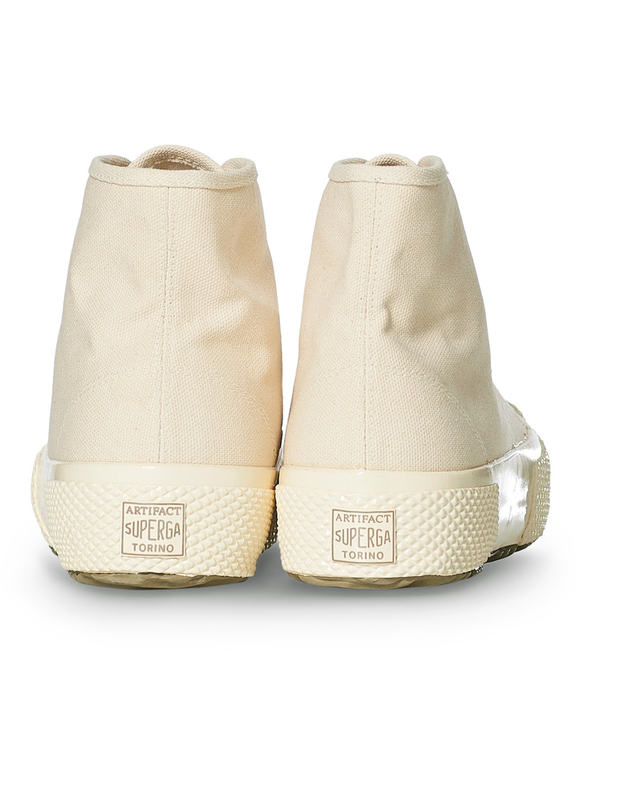 Men | Superga Artifact MS Japanese Canvas High Sneaker White Mastice | Superga | Artifact MS Japanese Canvas High Sneaker White Mastice