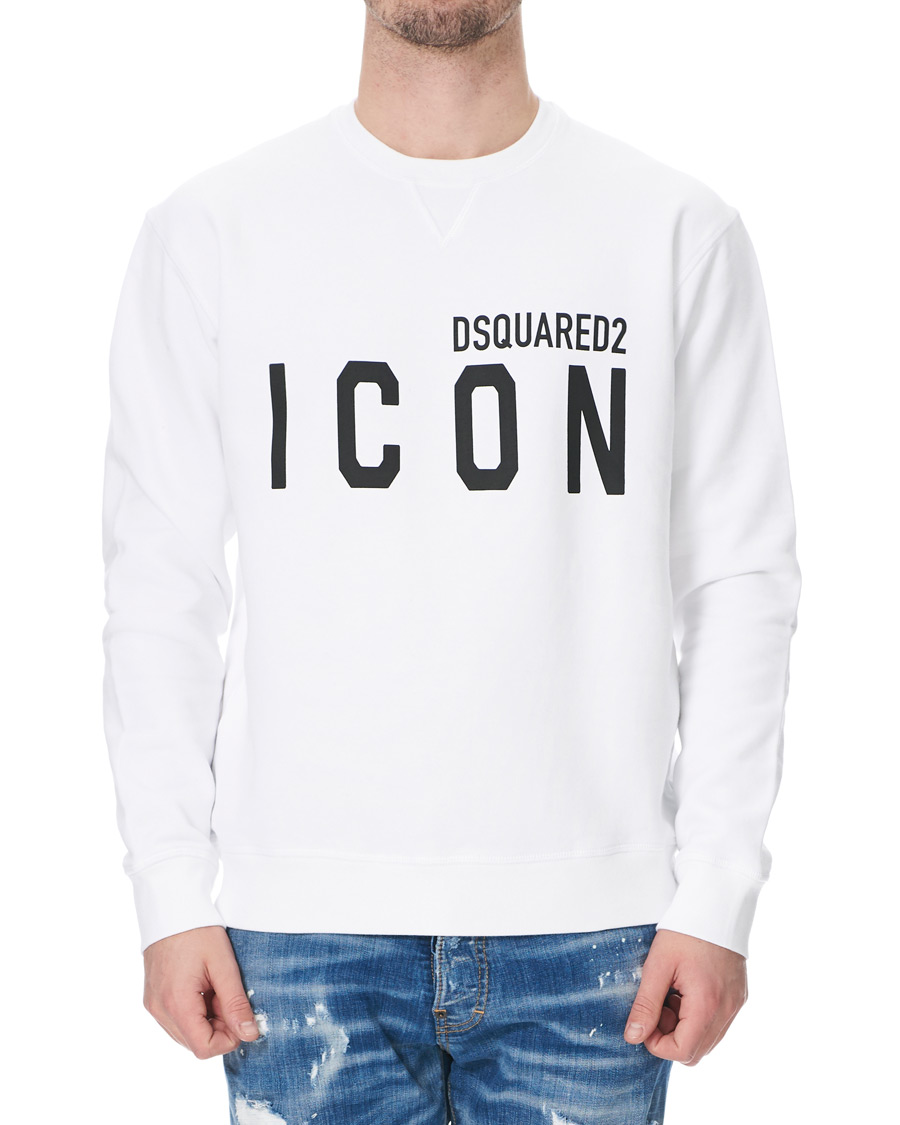 Men | Sweaters & Knitwear | Dsquared2 | Icon Sweatshirt White
