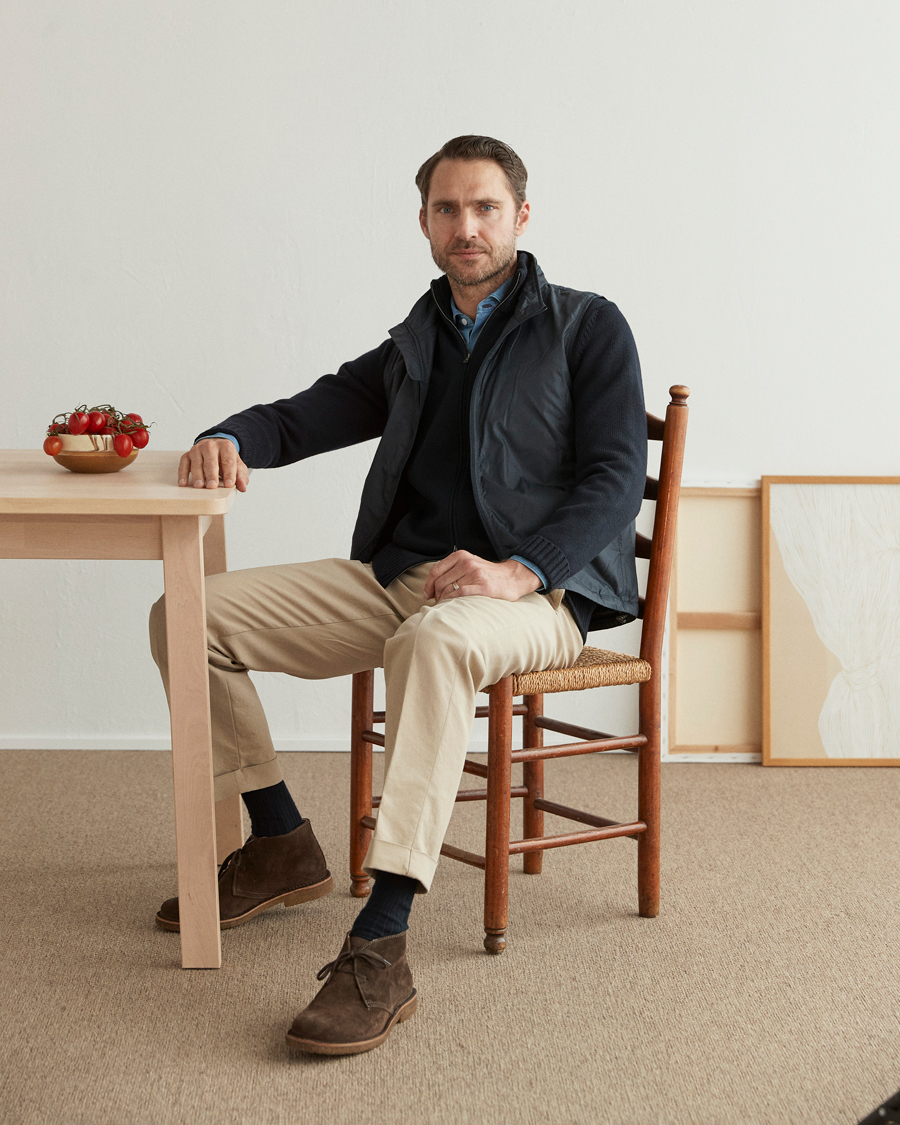 Men | Gilets | Aspesi | Vernes Nylon Gilet Navy