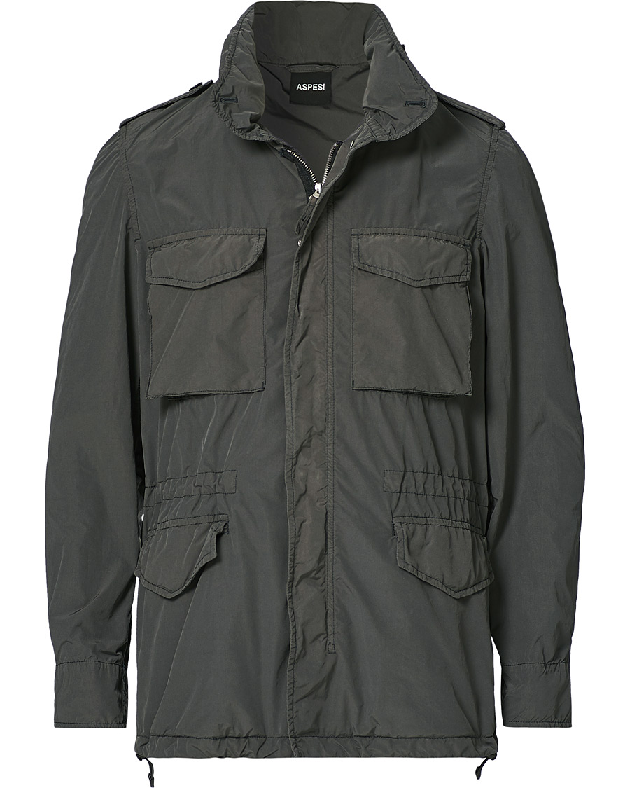Men | Coats & Jackets | Aspesi | M65 Replica Field Jacket Dark Grey