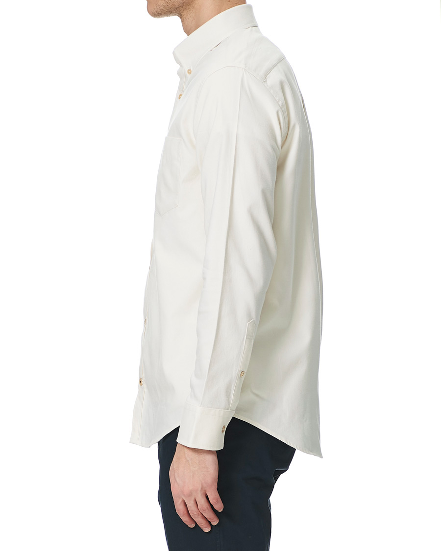Men | Shirts | NN07 | Levon Oxford/Cashmere Shirt Egg White