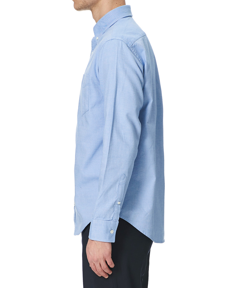 Men | Shirts | NN07 | Levon Oxford/Cashmere Shirt Light Blue
