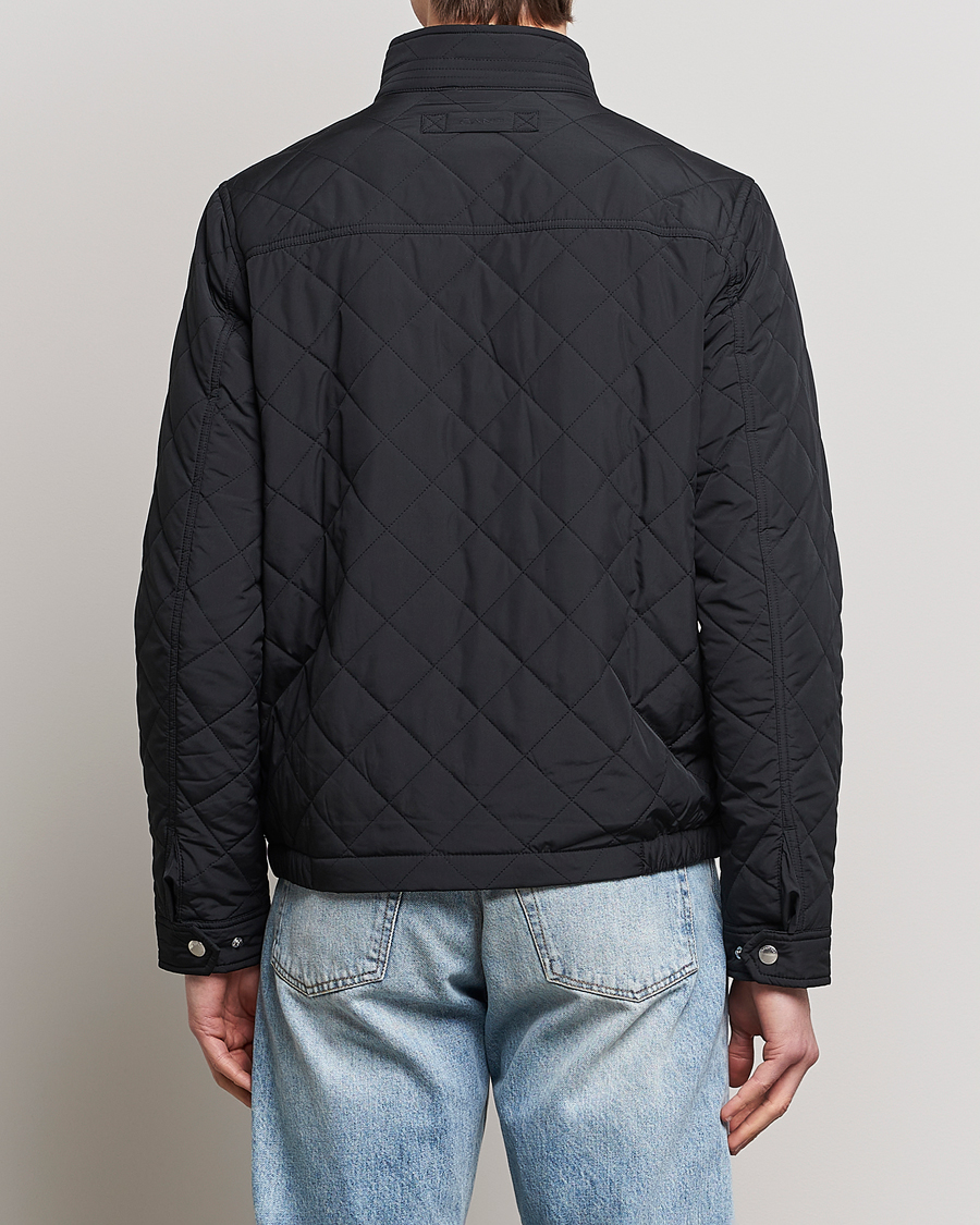 Men | Coats & Jackets | Gant | The Quilted Windcheater Black