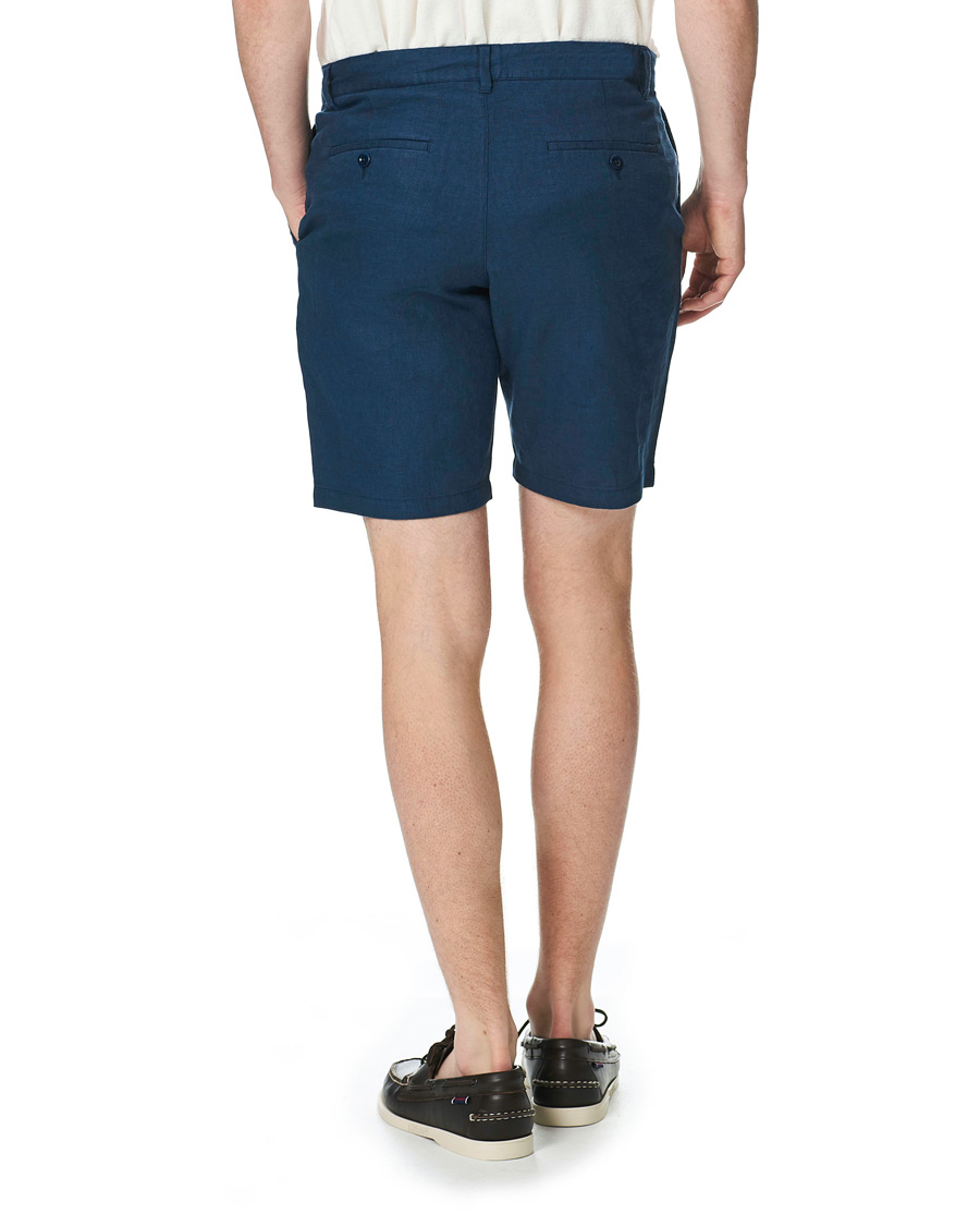 Men | Shorts | GANT | Relaxed Linen Drawstring Shorts Insignia Blue