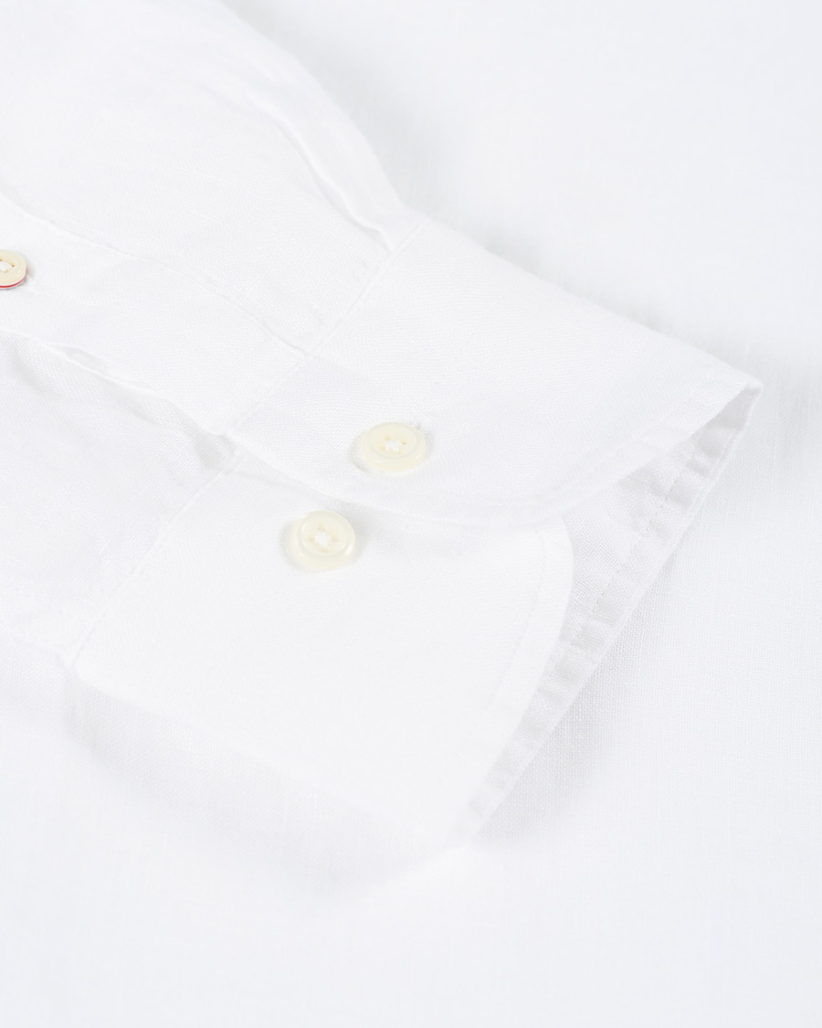 Men | Shirts | GANT | Slim Fit Linen Shirt White