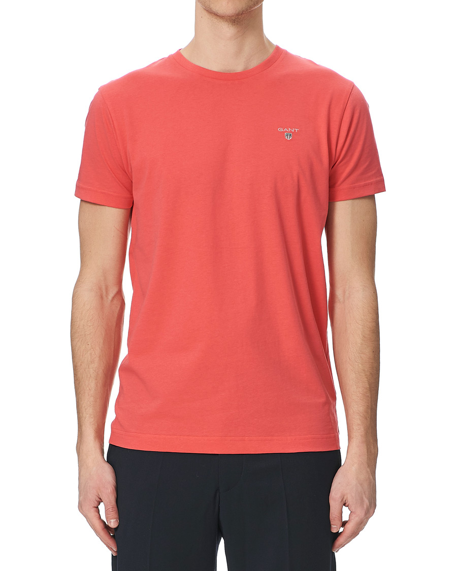 Men | T-Shirts | GANT | The Original Tee Paradise Pink