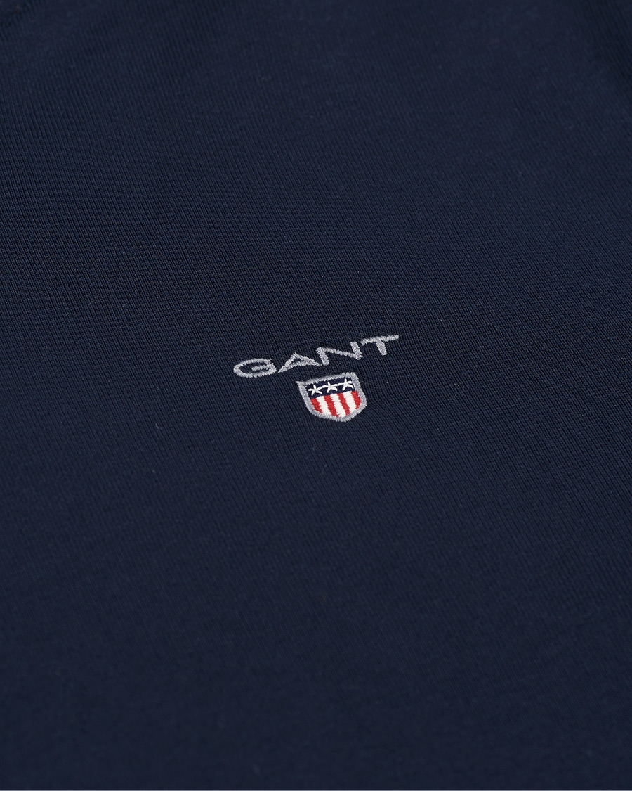 Men | Sweaters & Knitwear | Gant | Original Shield Logo Hoodie Evening Blue