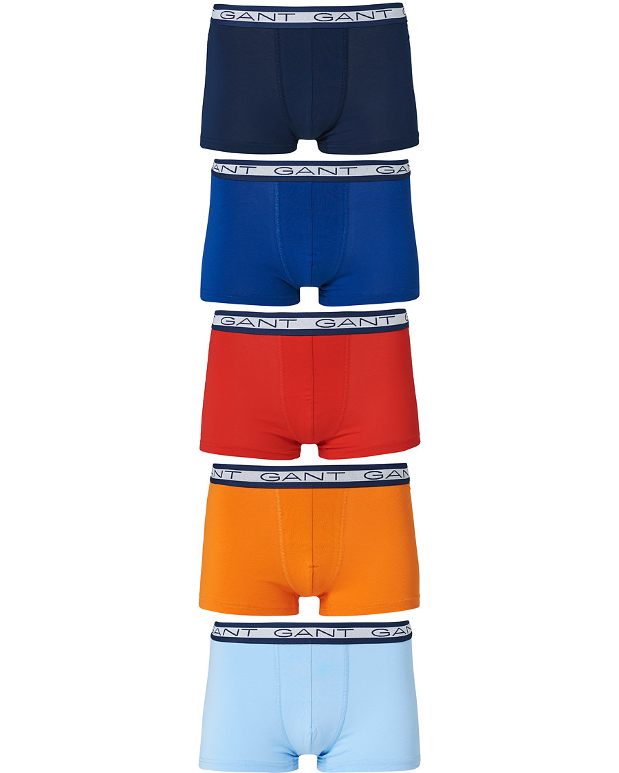 Men | Underwear & Socks | GANT | 5-Pack Trunks Russet Orange