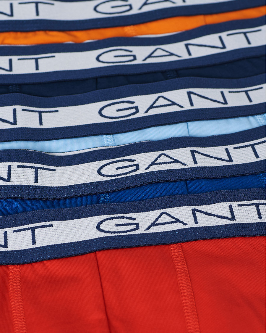 Men | Underwear & Socks | GANT | 5-Pack Trunks Russet Orange