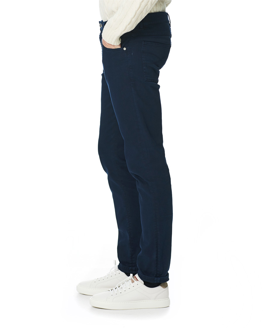 Men | Trousers | Brunello Cucinelli | Slim Fit 5-Pocket Twill Pants Navy