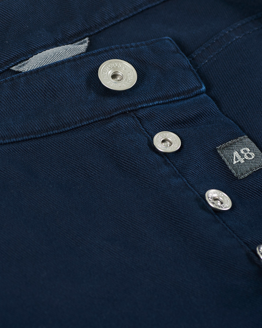 Men | Trousers | Brunello Cucinelli | Slim Fit 5-Pocket Twill Pants Navy