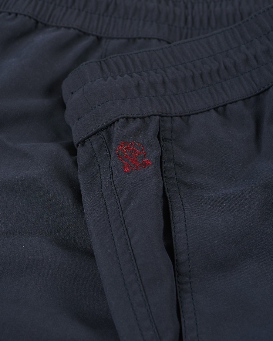 Men | Swimwear | Brunello Cucinelli | Drawstring Swim Trunks Navy