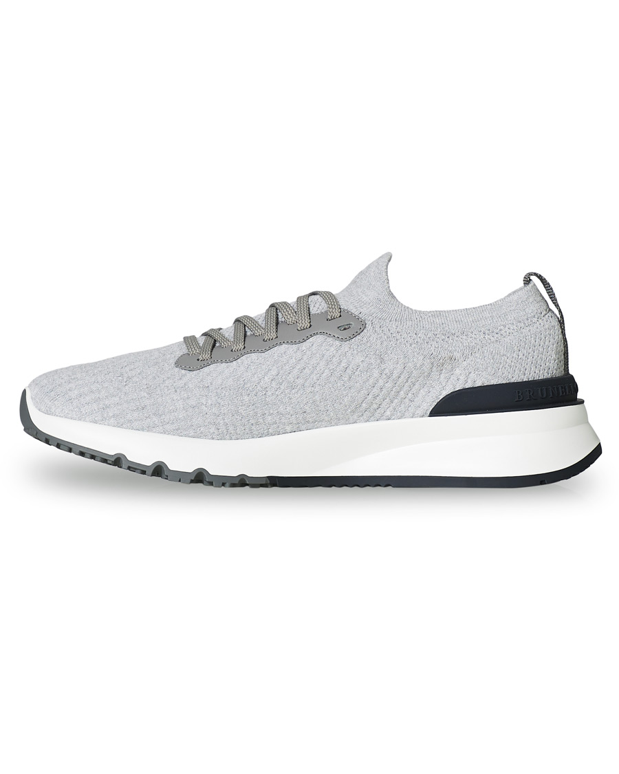 Men | Brunello Cucinelli Mesh Running Sneaker Light Grey | Brunello Cucinelli | Mesh Running Sneaker Light Grey