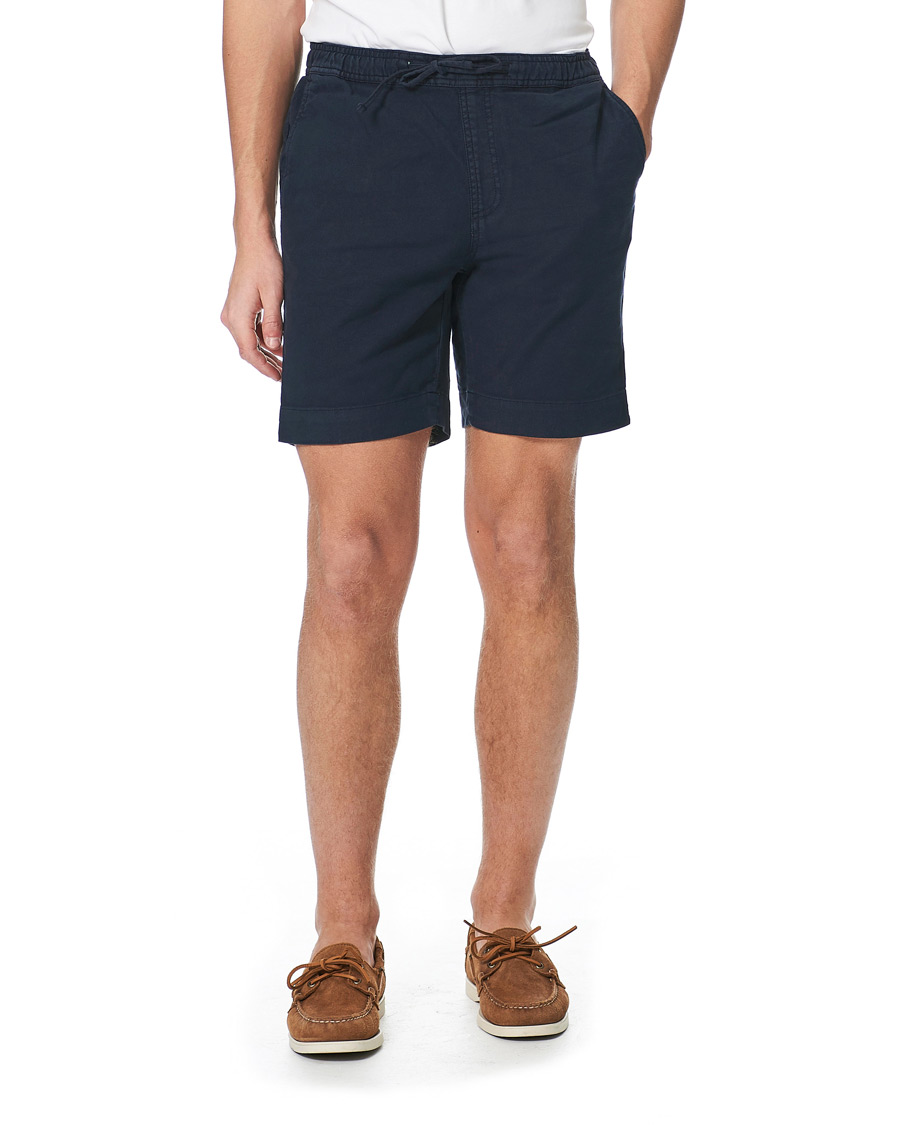 Men | Shorts | Morris | Winward Linen Drawstring Shorts Blue