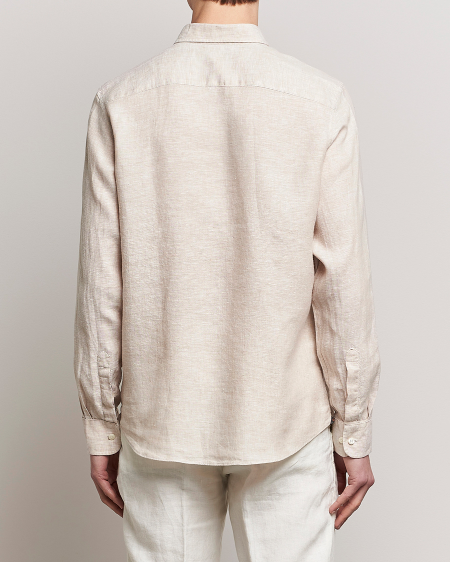 Men | Shirts | Morris | Douglas Linen Button Down Shirt Khaki