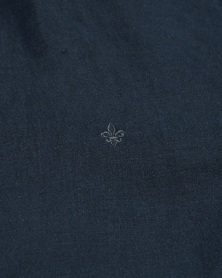 Men | Shirts | Morris | Douglas Linen Shirt Dark Navy