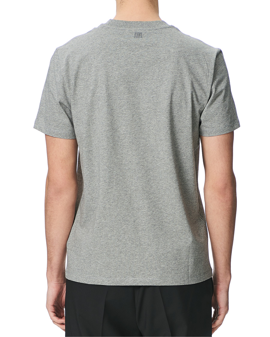 Men | T-Shirts | AMI | Heart Short Sleeve Tee Heather Grey
