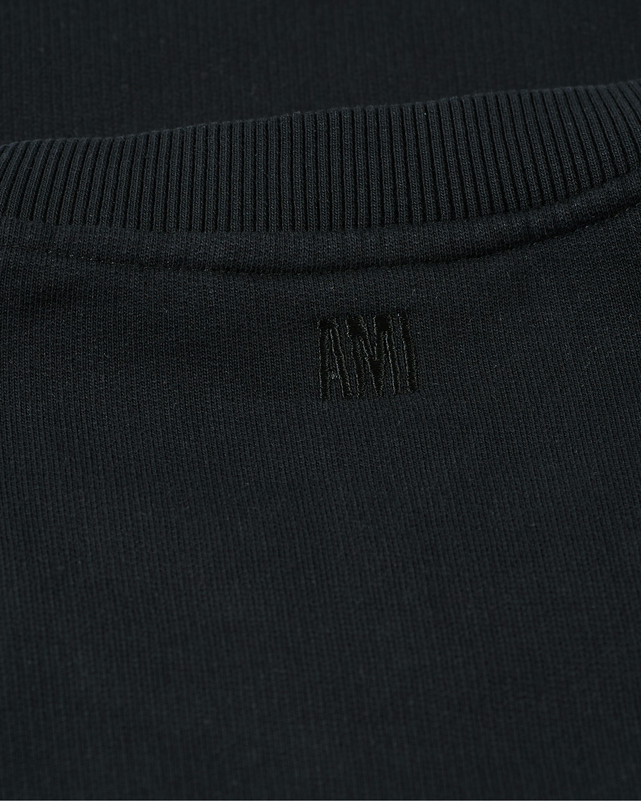 Men | Sweaters & Knitwear | AMI | Heart Logo Sweatshirt Black