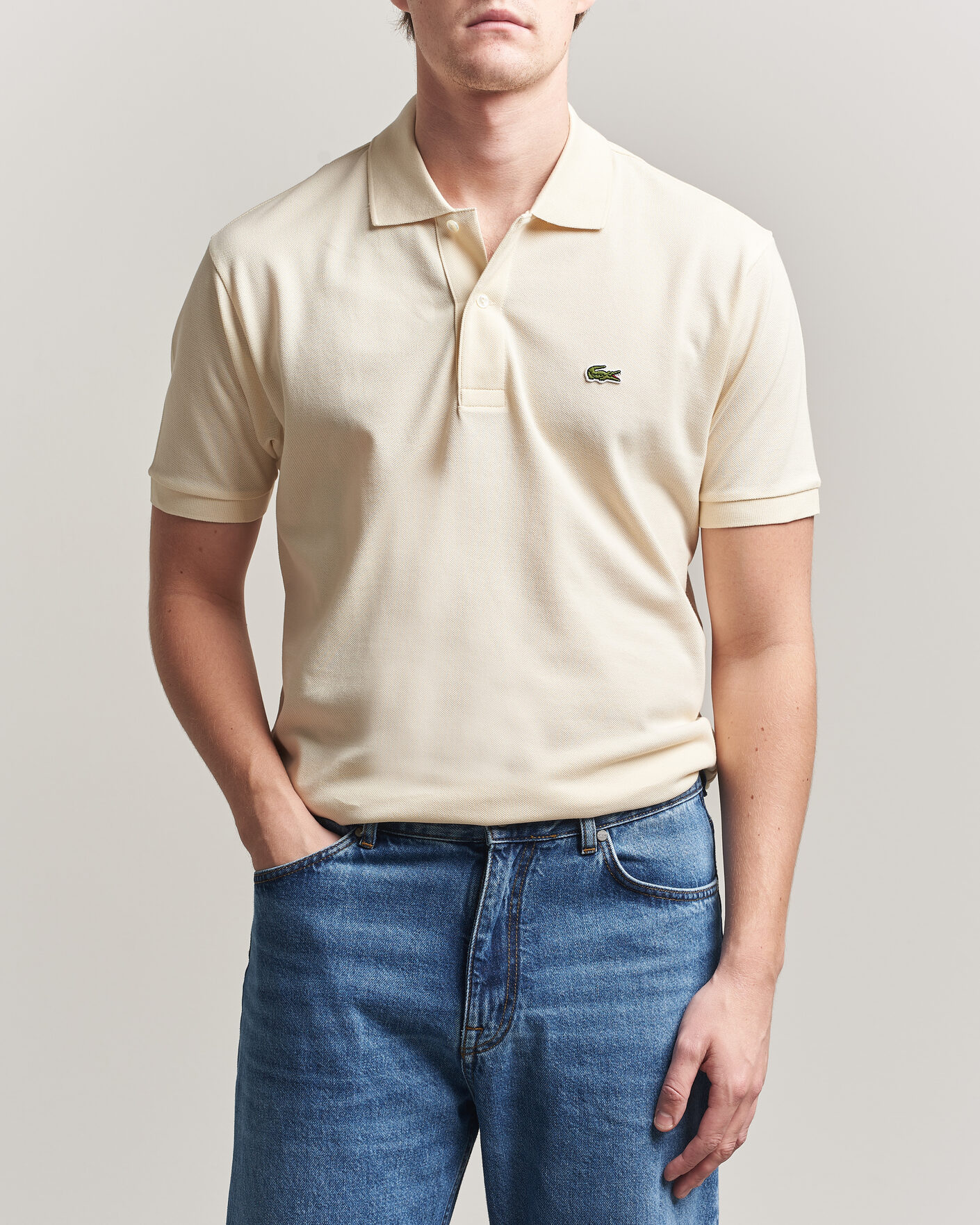 Men | Polo Shirts | Lacoste | Original Polo Piké Light Natural