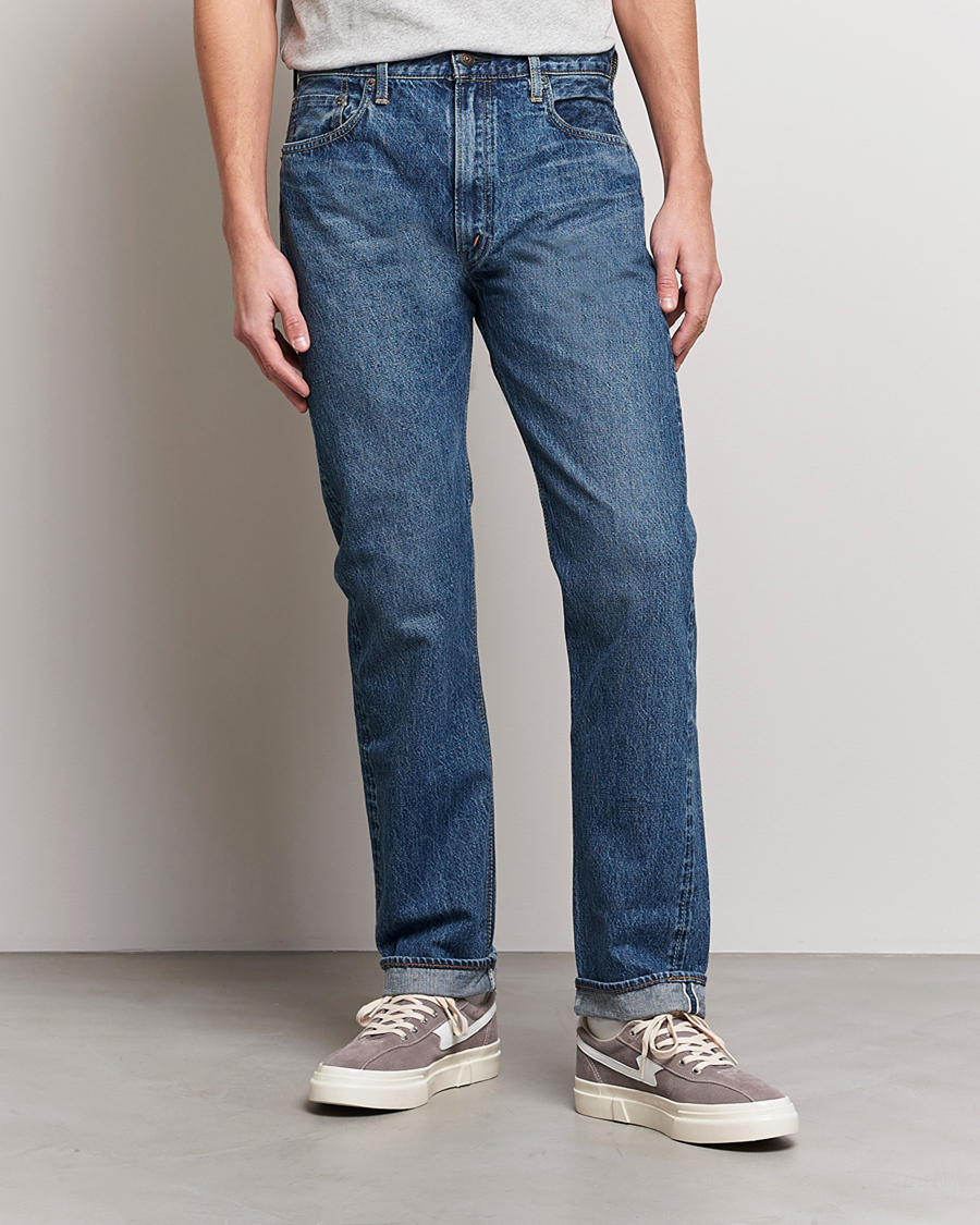 Men | Trousers | orSlow | Tapered Fit 107 Selvedge Jeans 2 Year Wash