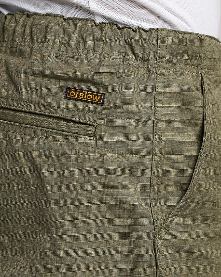 Men | Trousers | orSlow | New Yorker Pants Army Green