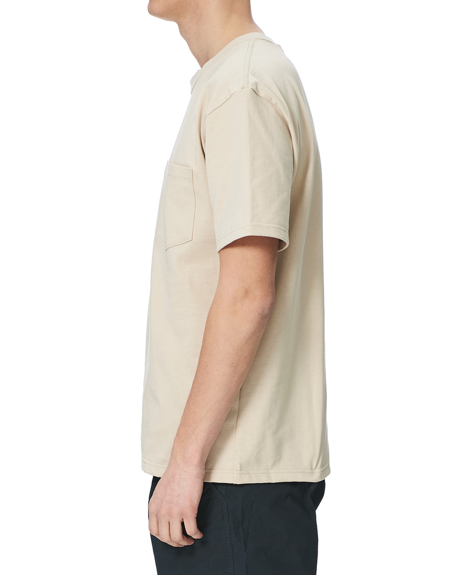 Men | T-Shirts | orSlow | Military Pocket Tee Beige