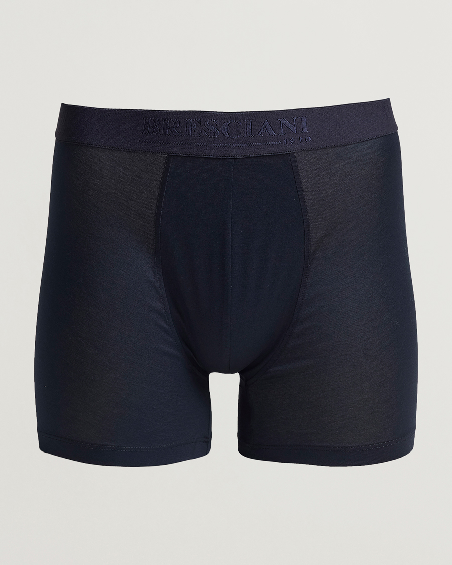 Men | Underwear & Socks | Bresciani | Cotton Boxer Trunk Navy