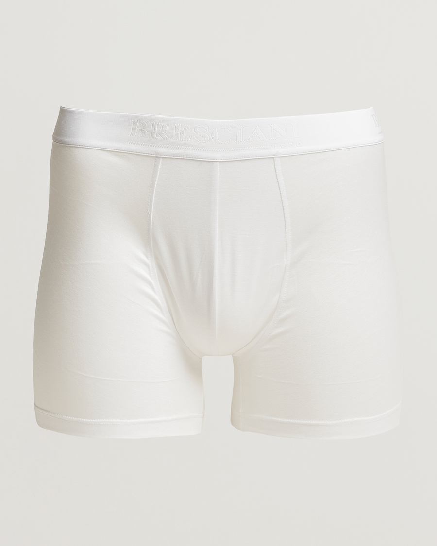 Men | Underwear & Socks | Bresciani | Cotton Boxer Trunk White