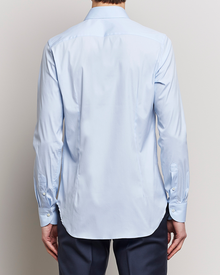 Men | Shirts | Canali | Slim Fit Cotton/Stretch Shirt Light Blue