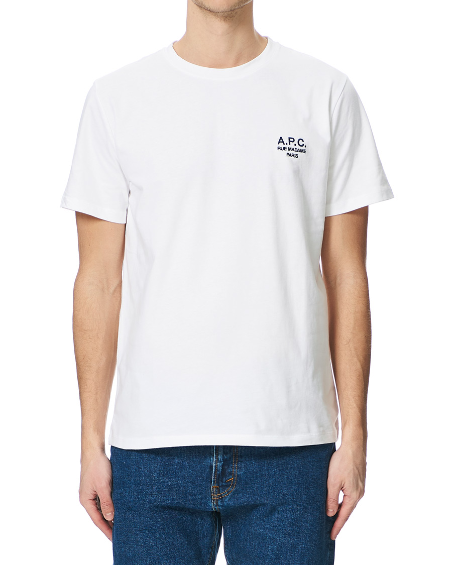 Men | T-Shirts | A.P.C. | Raymond Short Sleeve Tee White