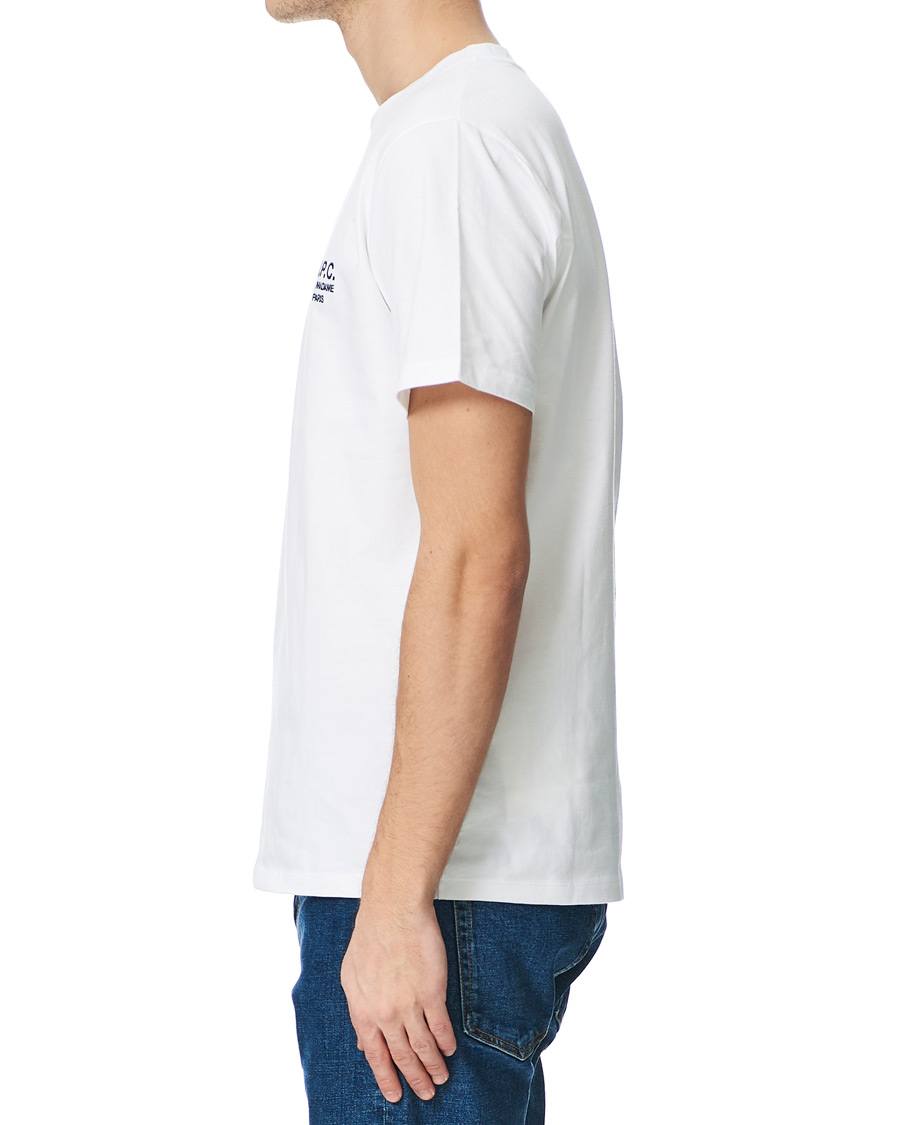 Men | T-Shirts | A.P.C. | Raymond Short Sleeve Tee White
