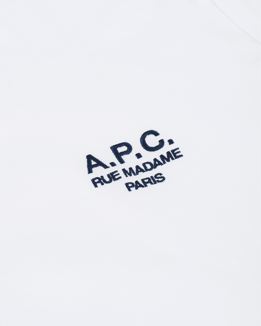 Men | T-Shirts | A.P.C. | Raymond Short Sleeve Tee White