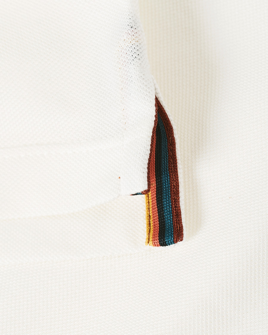 Men | Polo Shirts | Paul Smith | Placket Stripe Polo White
