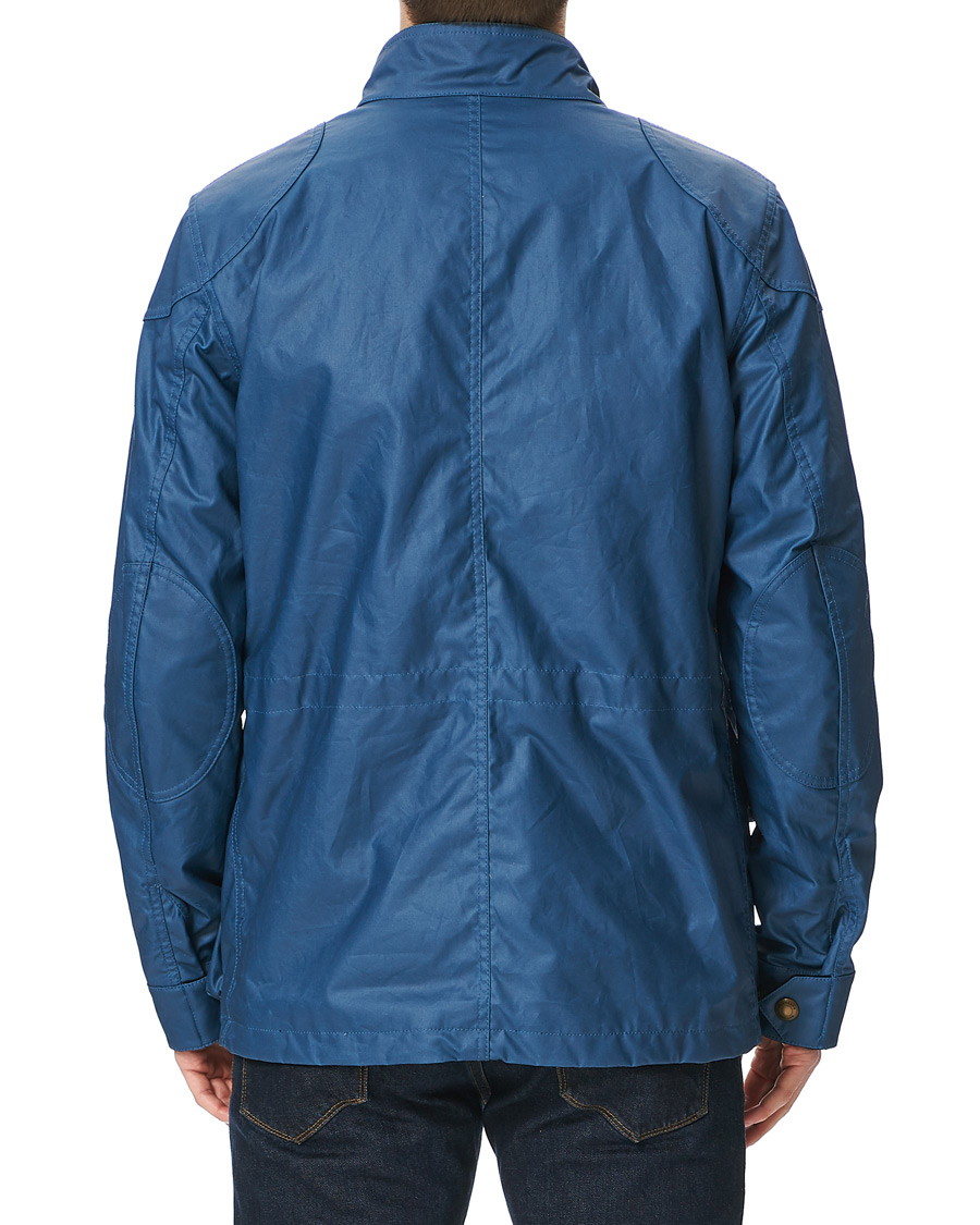Men | Coats & Jackets | Belstaff | Fieldmaster Waxed Jacket Airforce Blue