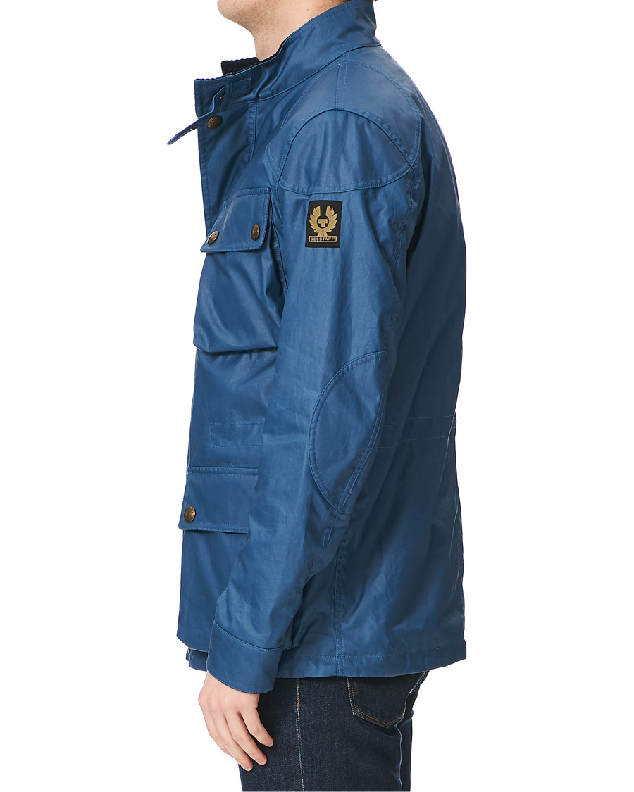Men | Coats & Jackets | Belstaff | Fieldmaster Waxed Jacket Airforce Blue