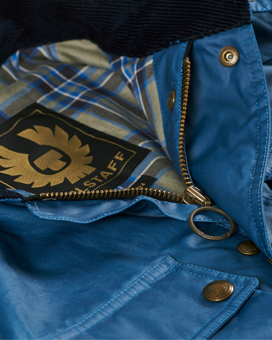 Men | Coats & Jackets | Belstaff | Fieldmaster Waxed Jacket Airforce Blue