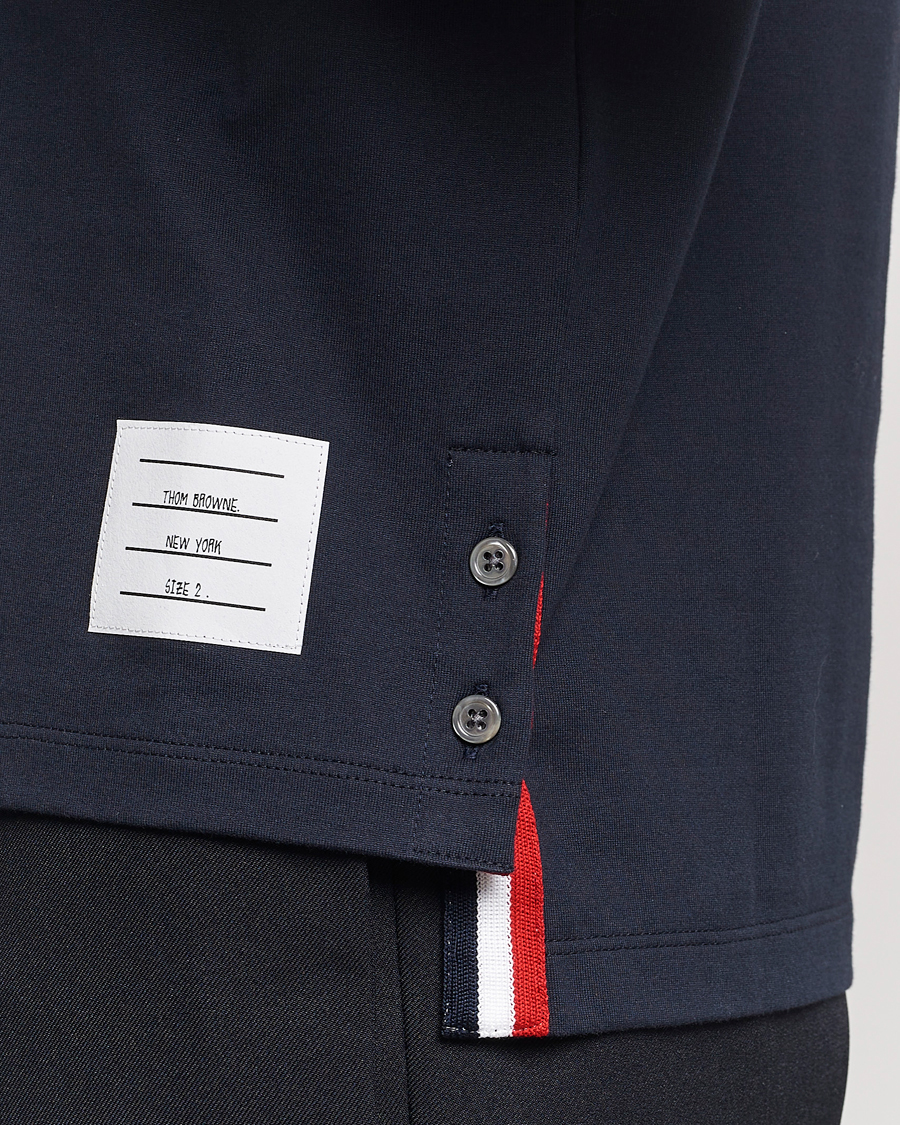 Men | T-Shirts | Thom Browne | Short Sleeve Pocket T-Shirt Navy