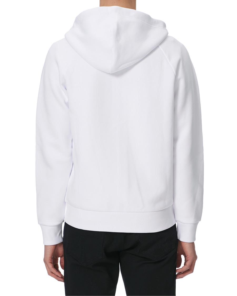 Men | Sweaters & Knitwear | Peak Performance | Original Logo Full Zip Hoodie White