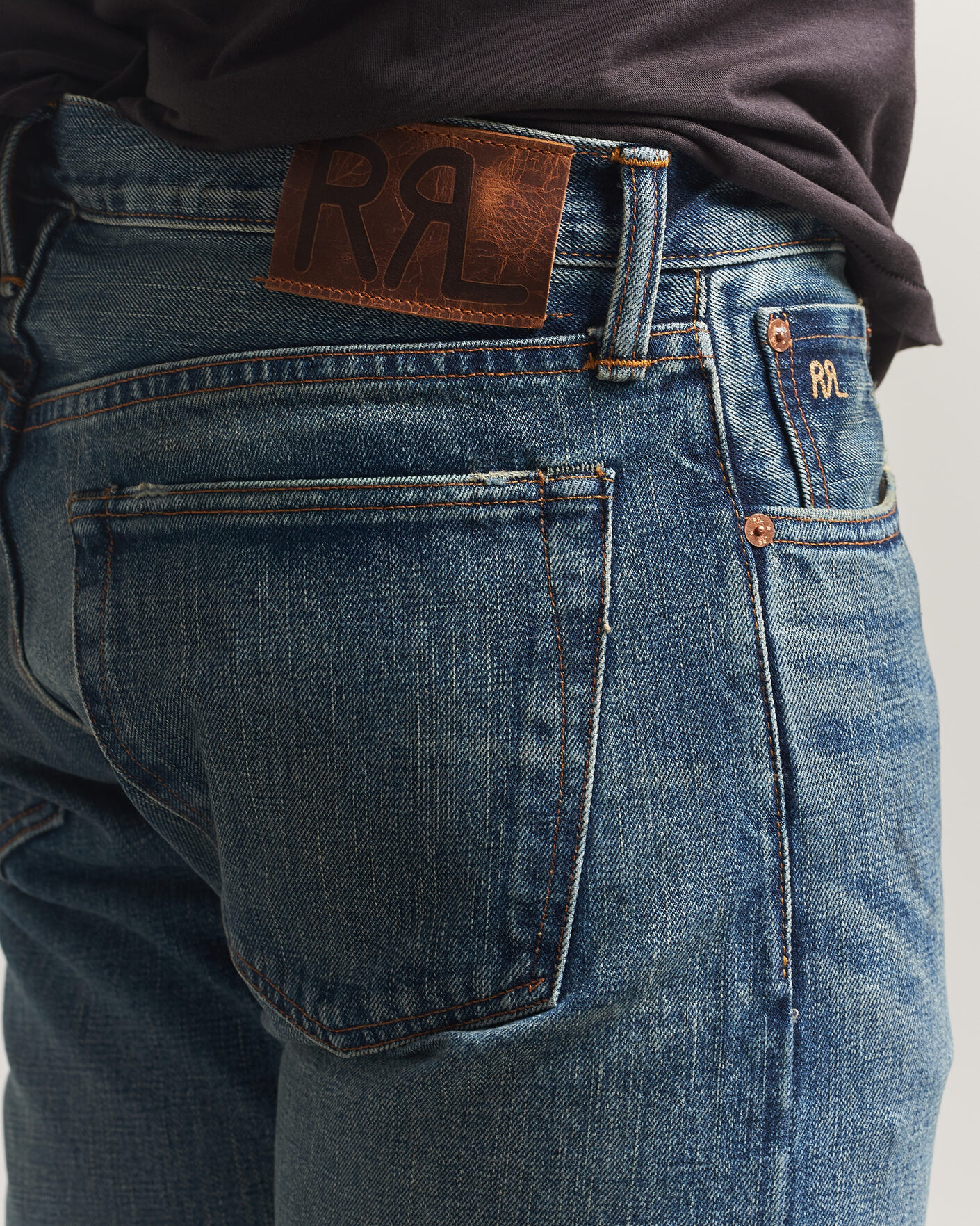 RRL Slim Fit Selvedge Denim Hillsview Wash at CareOfCarl.com
