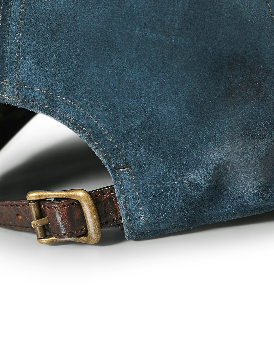 Men | RRL Rough Out Ball Cap Indigo Suede | RRL | Rough Out Ball Cap Indigo Suede